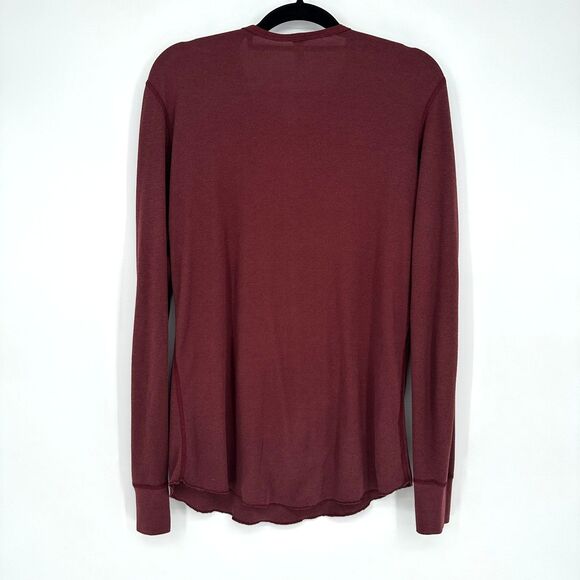 American Apparel Dexter Morgan Kill TV Shirt Mens Large Burgundy Thermal Henley - Picture 9 of 9